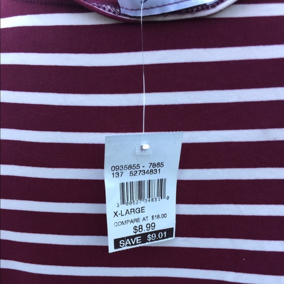 Striped tie front top - Picture 4 of 5